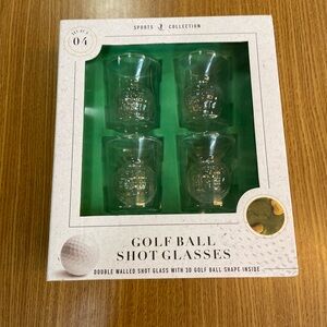 Golf Ball Shot Glasses Set